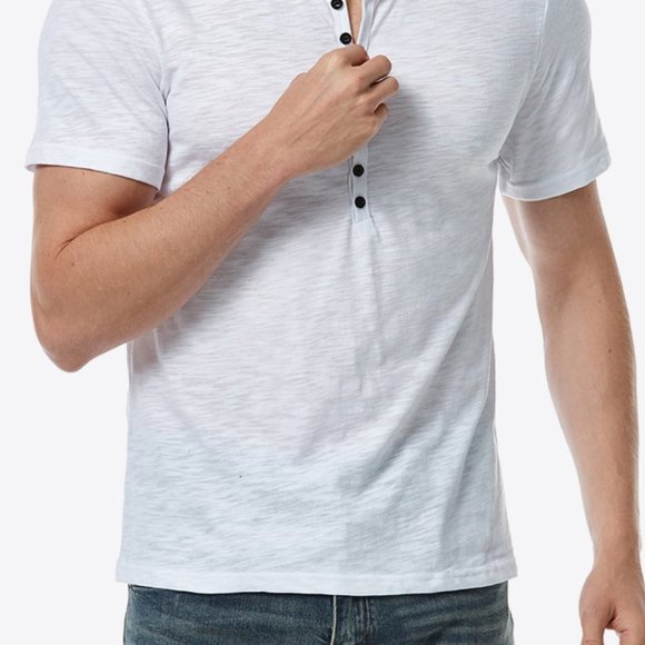 Casual Contrast Short Sleeve Shirt - Comfort Meets Style - Picture 8 of 14